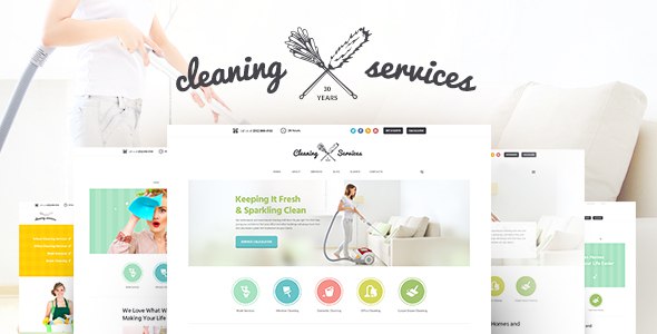 Temizlik Şirketi Web Sitesi Şablonları