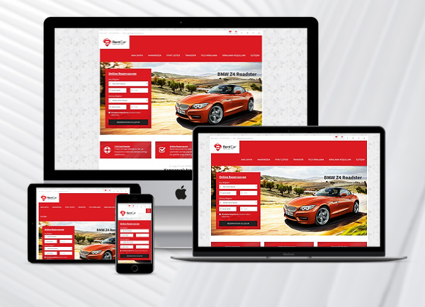 Rent A Car Web Paketi Red