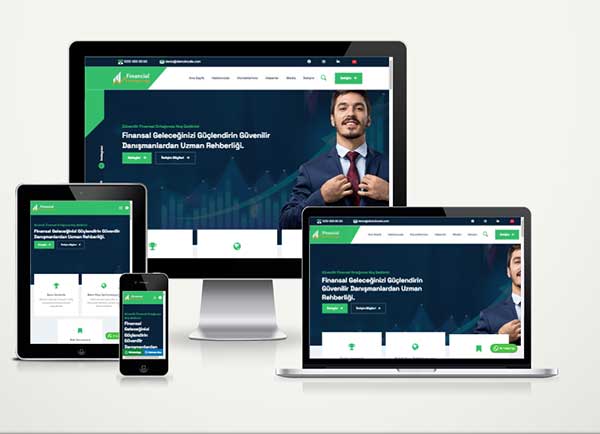 Finans - Danışmanlık Web Sitesi Paketi Fin
