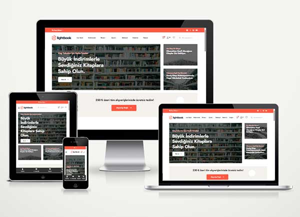 Kitap Kırtasiye E-Ticaret Web Paketi Book