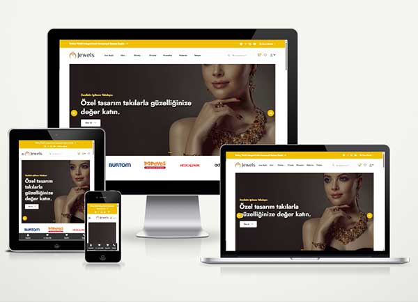 Takı Aksesuar Kuyumcu E-Ticaret Paketi Jewel