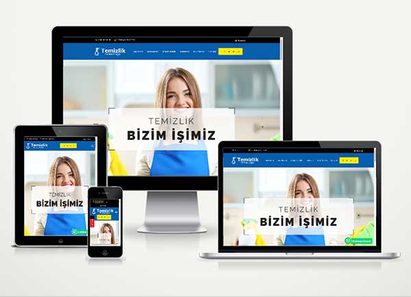 Temizlik Firma Web Paketi Floor